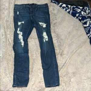 Hollister Dark Blue Skinny Jeans(8)